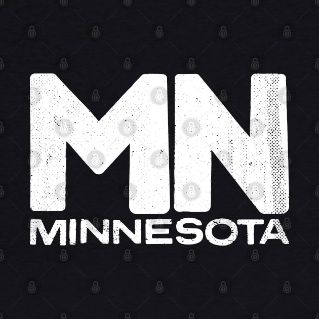 MN Minnesota State Vintage Typography by Commykaze